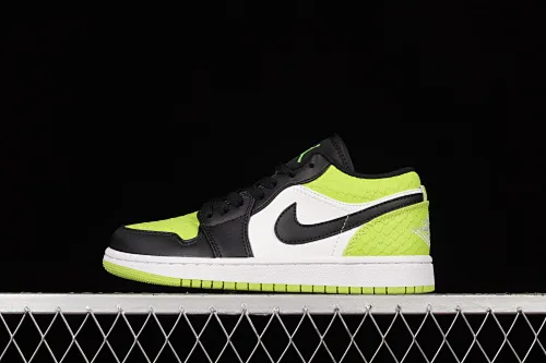 All categories Air Jordan Jordan series basketball shoes Air Jordan 1 Low Z version Air Jordan 1 Low AJ1 Joe 1 Green Snake Low-top cultural basketball shoes DX4446-301